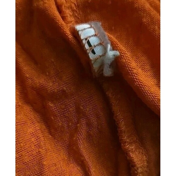 Monteau Womens Cropped Tank Spaghetti Strap Top Lace Detail Coral Medium M Top - Picture 8 of 10